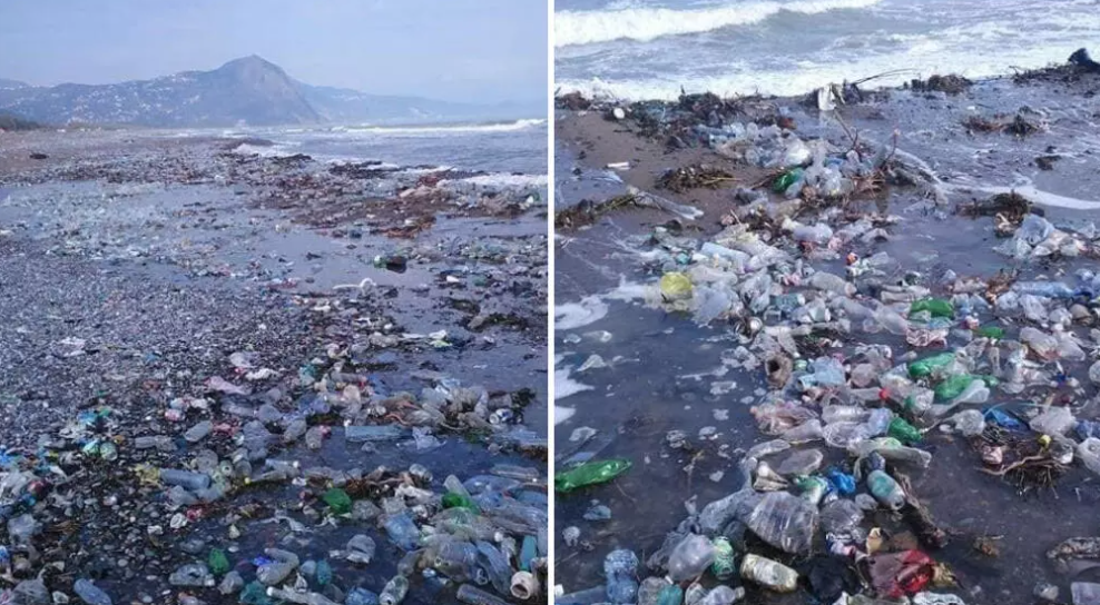 Garbage Disaster on Melbou Beach: Nature's Revenge